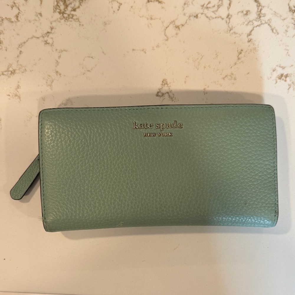 Kate Spade Mint Green Leather Wallet